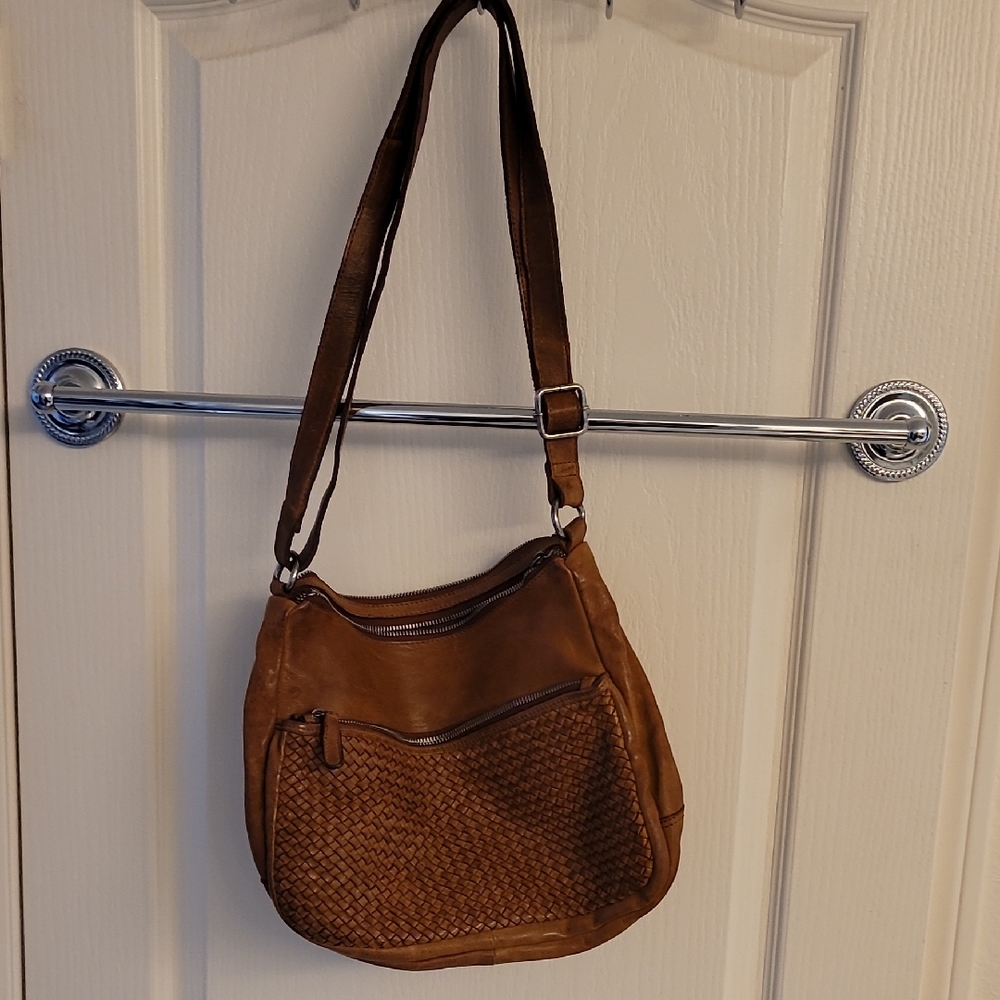 Brown Leather Shoulder Bag